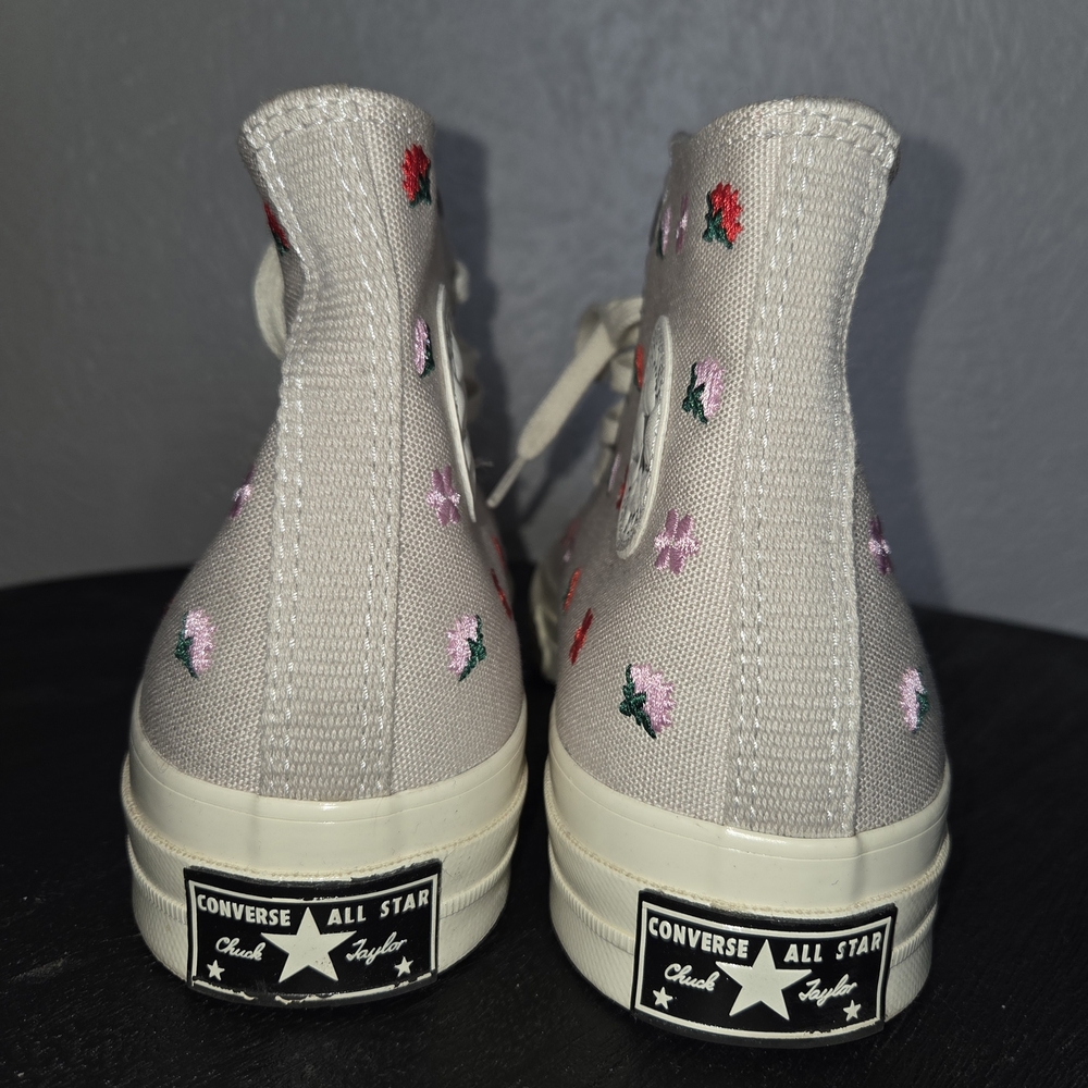 Converse Floral Embroidered High-Tops - Picture 4 of 7